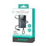 Power Bank Mobile Joyroom Mini 22.5W Retractable Cable 10000Mah JR-PR1 Black